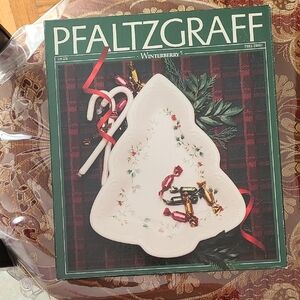 Pfaltzgraff Winterberry Tree Dish - Cream and Red